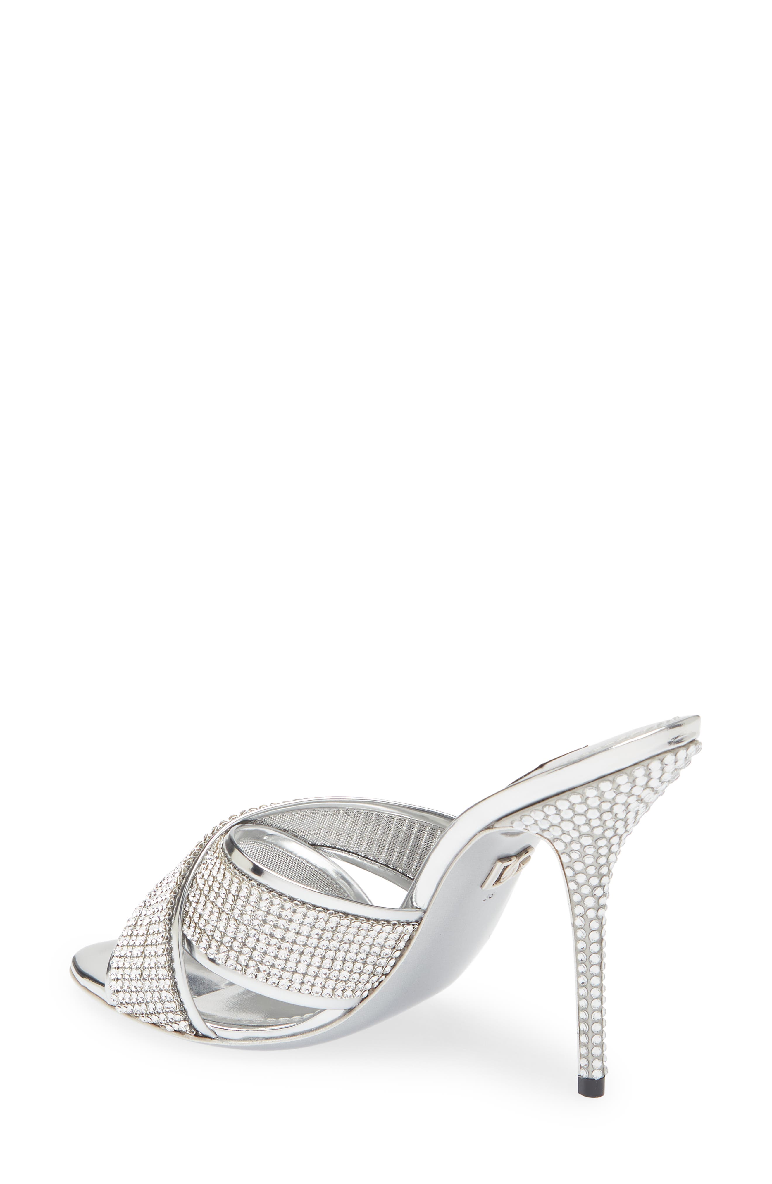 Dolce&Gabbana Keira Crystal Embellished Sandal, Alternate, color, 