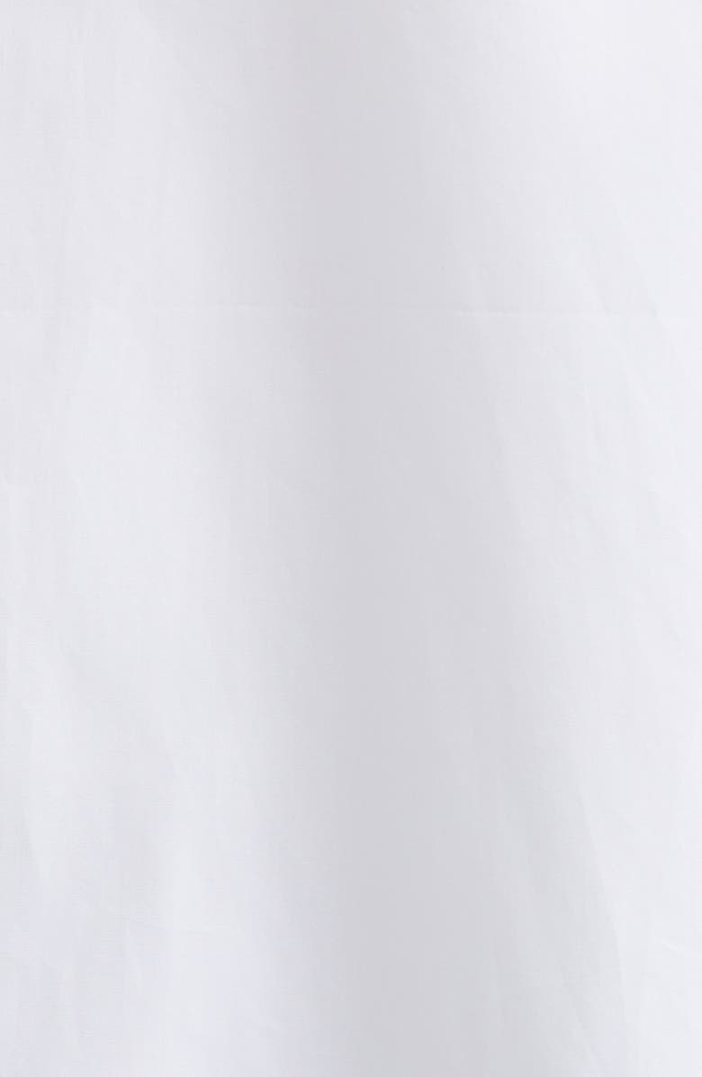 Lafayette 148 New York Workwear Organic Cotton Poplin Short Sleeve Button-Up Shirt, Alternate, color, White