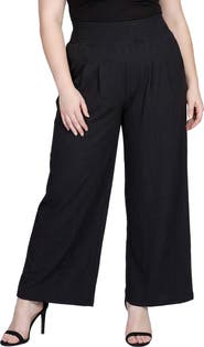 Standards & Practices Smock Waist Wide Leg Pants