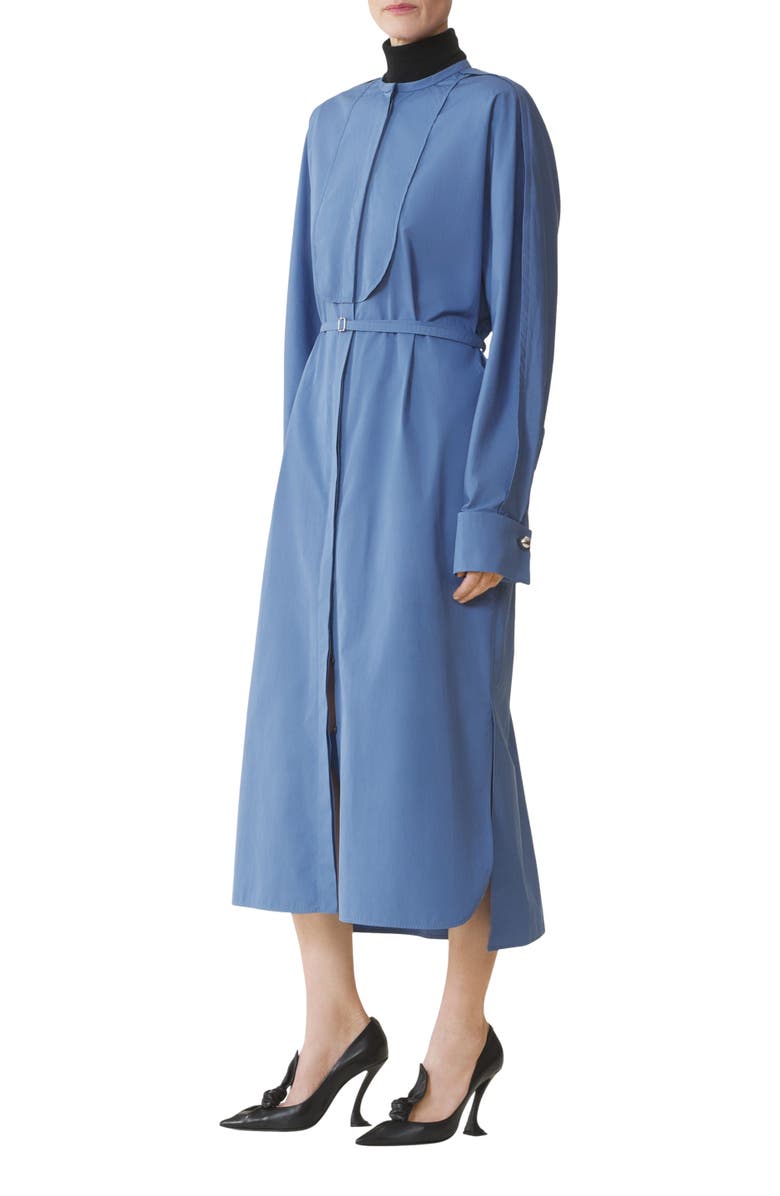 Lanvin Shirt Dress In Poplin Cotton, Alternate, color, Jeanne Blue