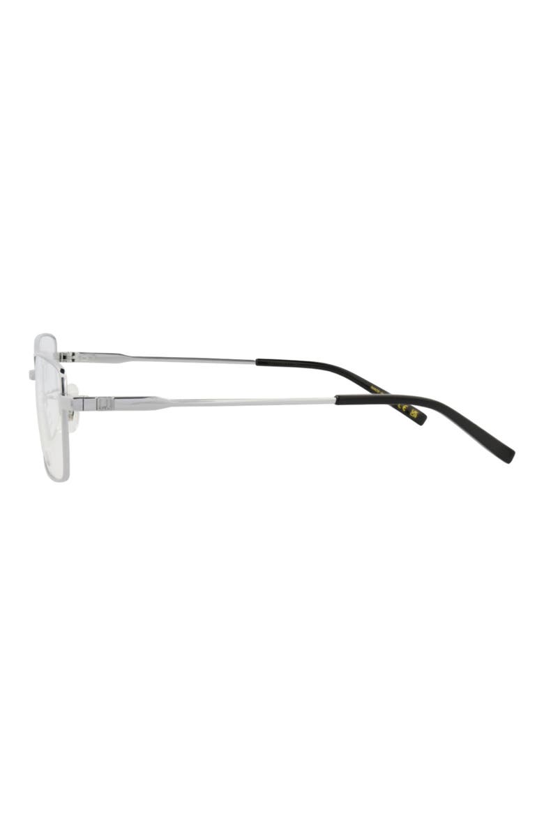58mm Square Optical Glasses, Alternate, color, SILVER SILVER TRANSPARENT