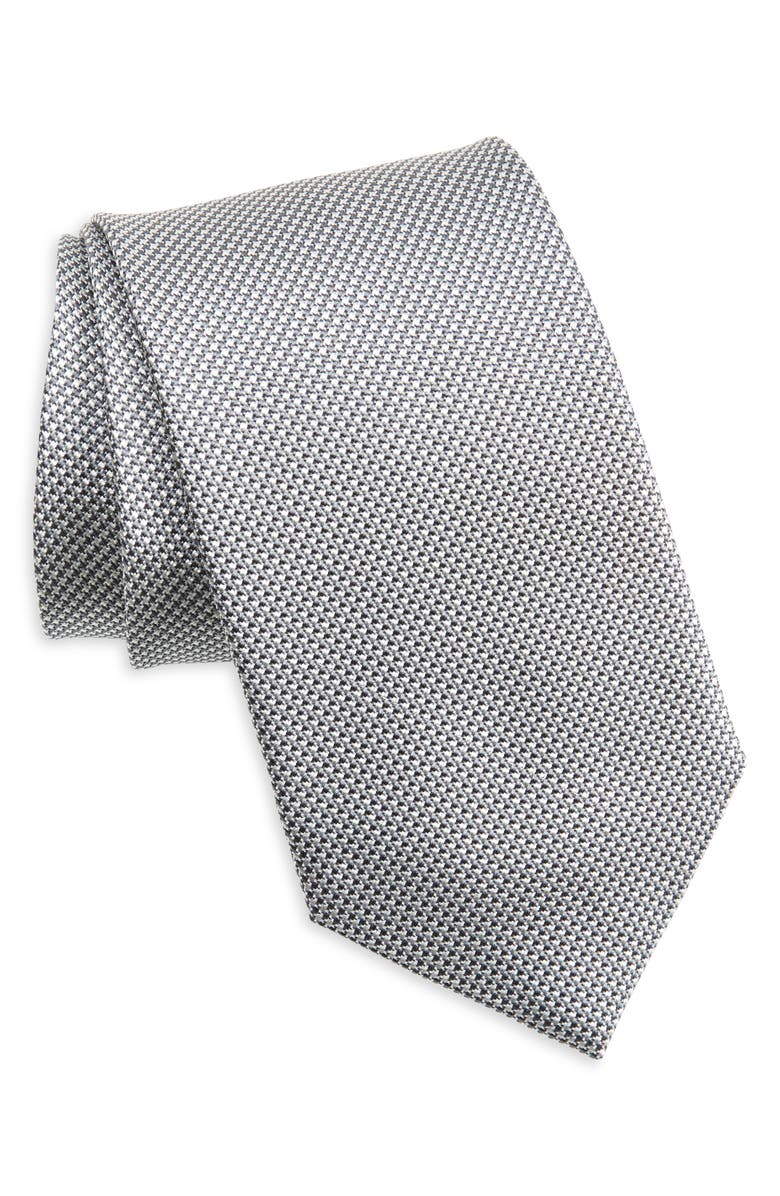 David Donahue Neat Silk Tie, Main, color,