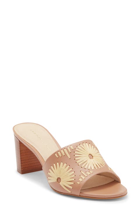 Susie Raffia Stitched Slide Sandal (Women)