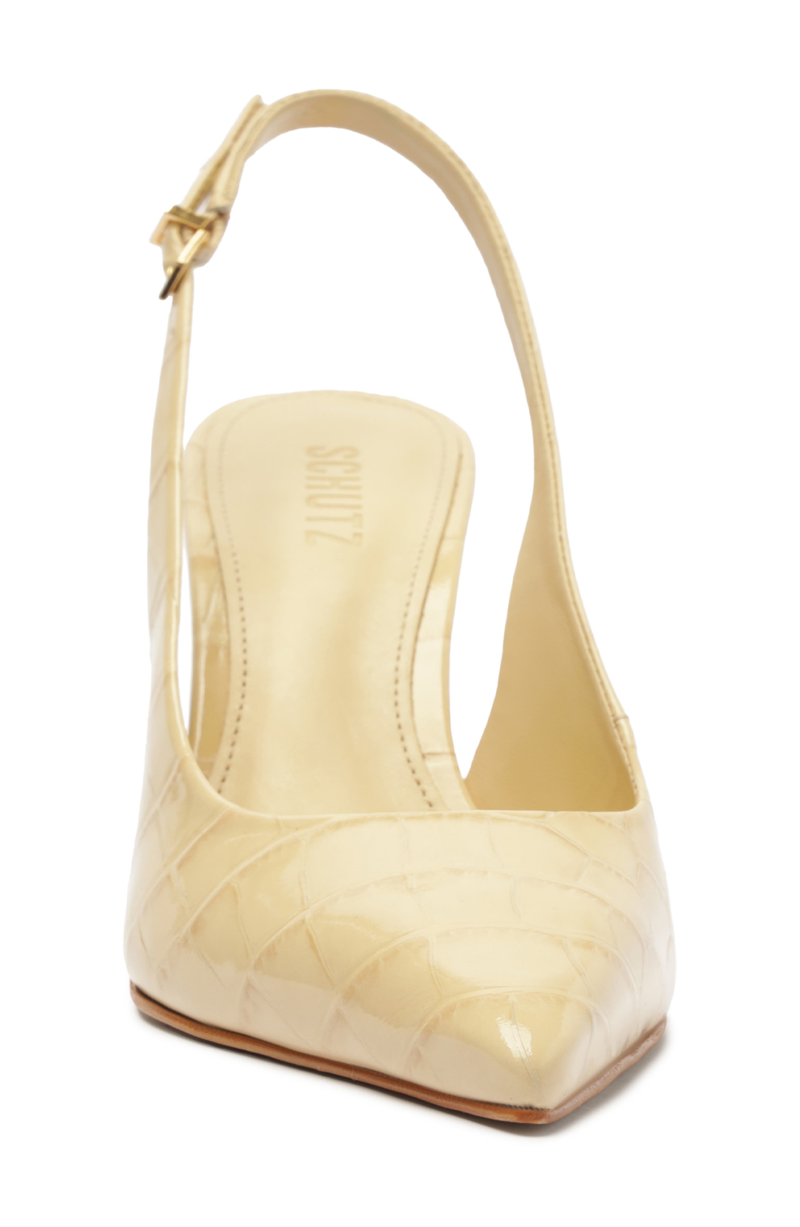 Paola Slingback Pointed Toe Pump, Alternate, color, NATURAL NIBS