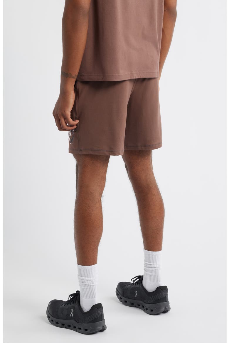 Hunter Lawrence Edition - Tempo Good Energy Comfort Fleece Shorts, Alternate, color, HOLY BROWN