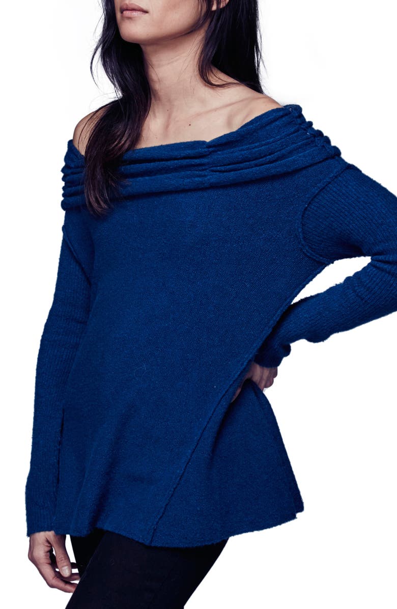 Free People 'Strawberry Fields' Off the Shoulder Sweater, Main, color, 