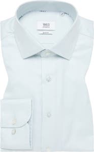 1863 by Eterna Slim Fit Structured Twill Dress Shirt