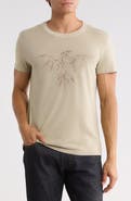 John Varvatos Embroidered Raven Organic Cotton Graphic T-Shirt