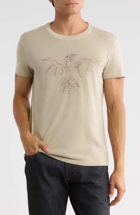 Embroidered Raven Organic Cotton Graphic T-Shirt