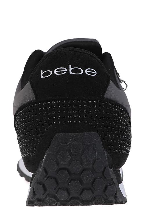 Bebe Embellished Varsity Low Top Sneaker