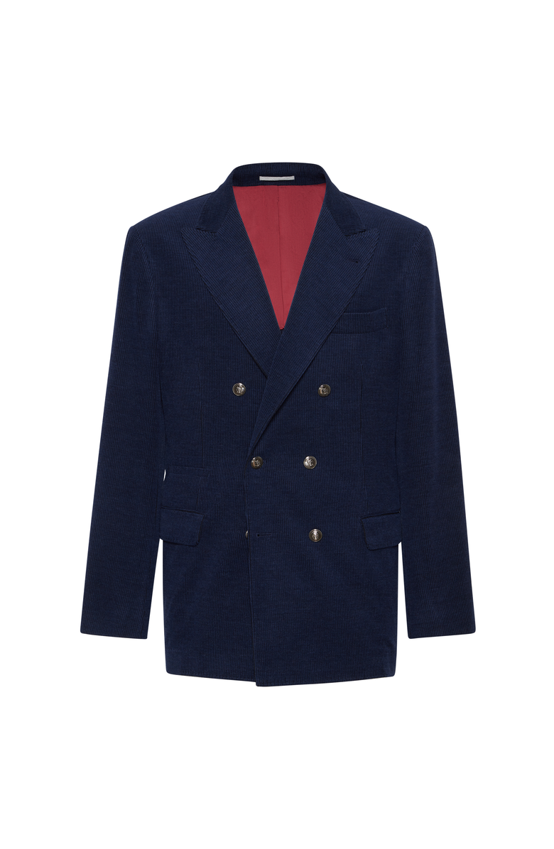 Brunello Cucinelli Corduroy blazer, Main, color, Sapphire