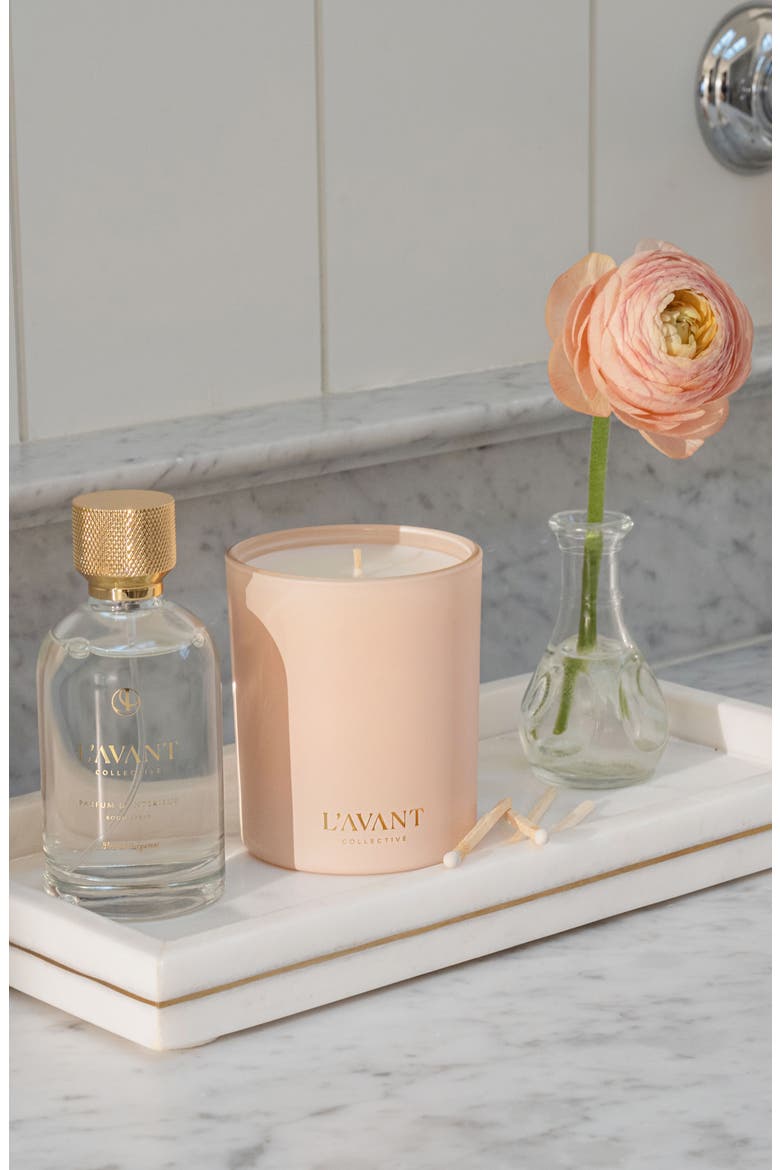 Blushed Bergamot Candle, Alternate, color, PINK