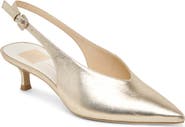 Dolce Vita Alenna Slingback Pointed Toe Kitten Heel Pump