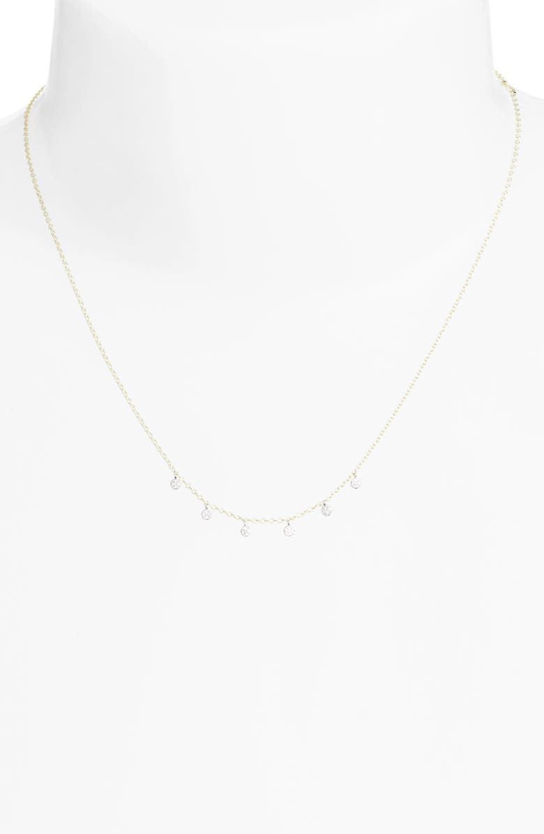 Meira T Diamond Disc Collar Necklace, Alternate, color, 