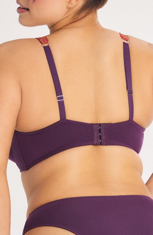 Savage X Fenty Swirly Girly Unlined Plunge Bra In Purple
