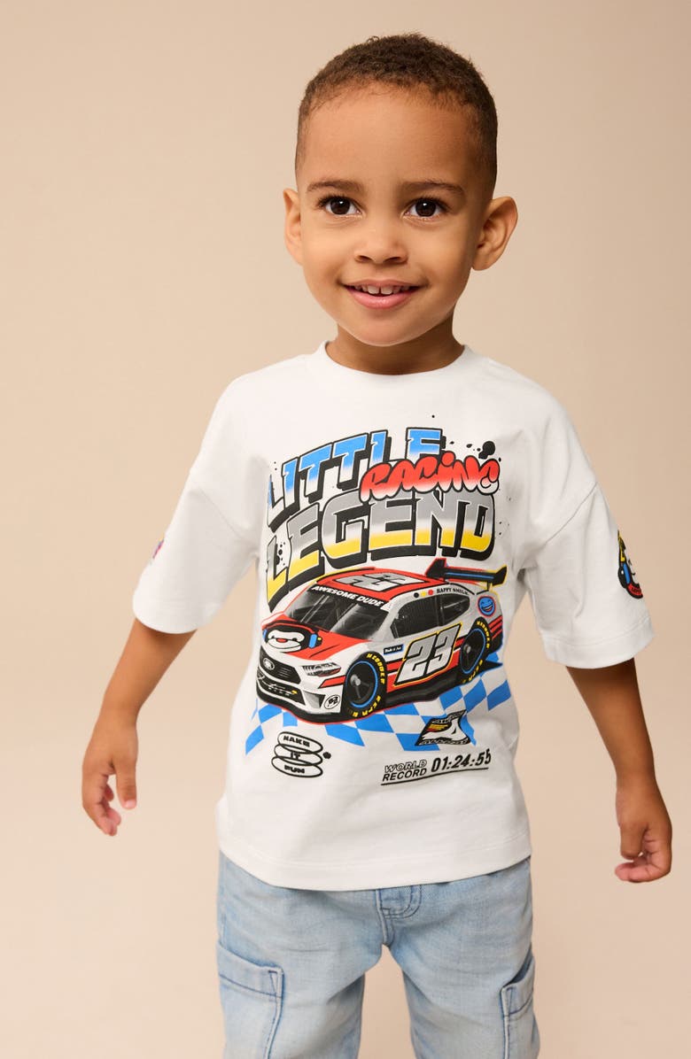 NEXT Kids' Race Car Cotton Graphic T-Shirt, Alternate, color, 