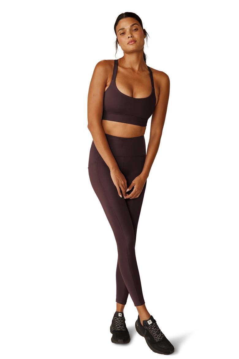 Powerbeyond Strive Longline Sports Bra, Alternate, color, RICH PLUM