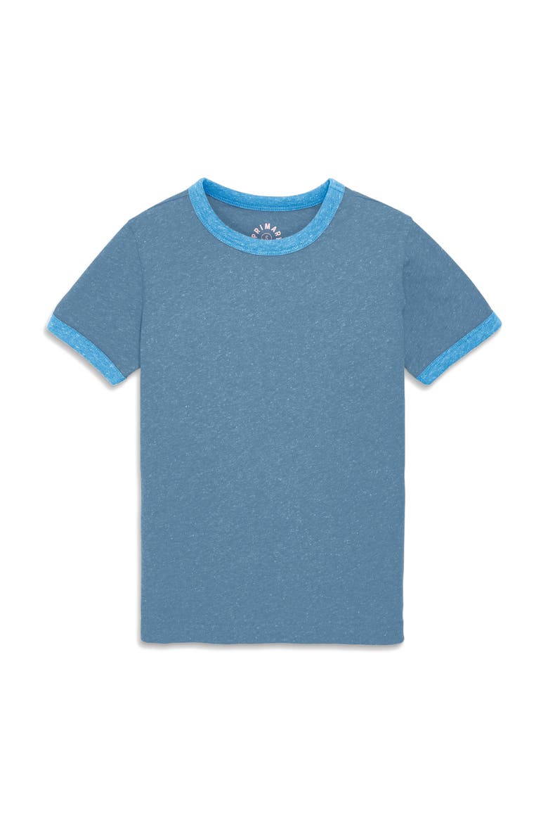 Kids Heathered Ringer Tee, Main, color, Moonlight