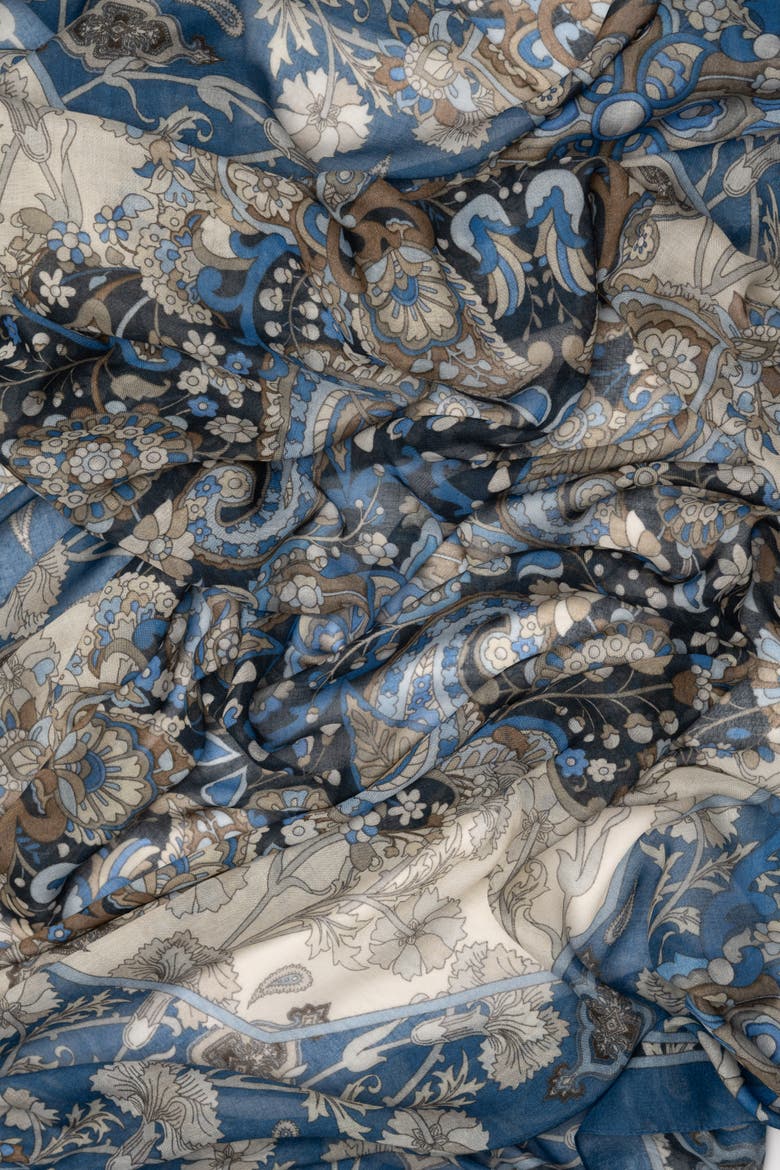 Stella - Modal Cashmere Scarf Shawl for Women, Alternate, color, Blue Marine