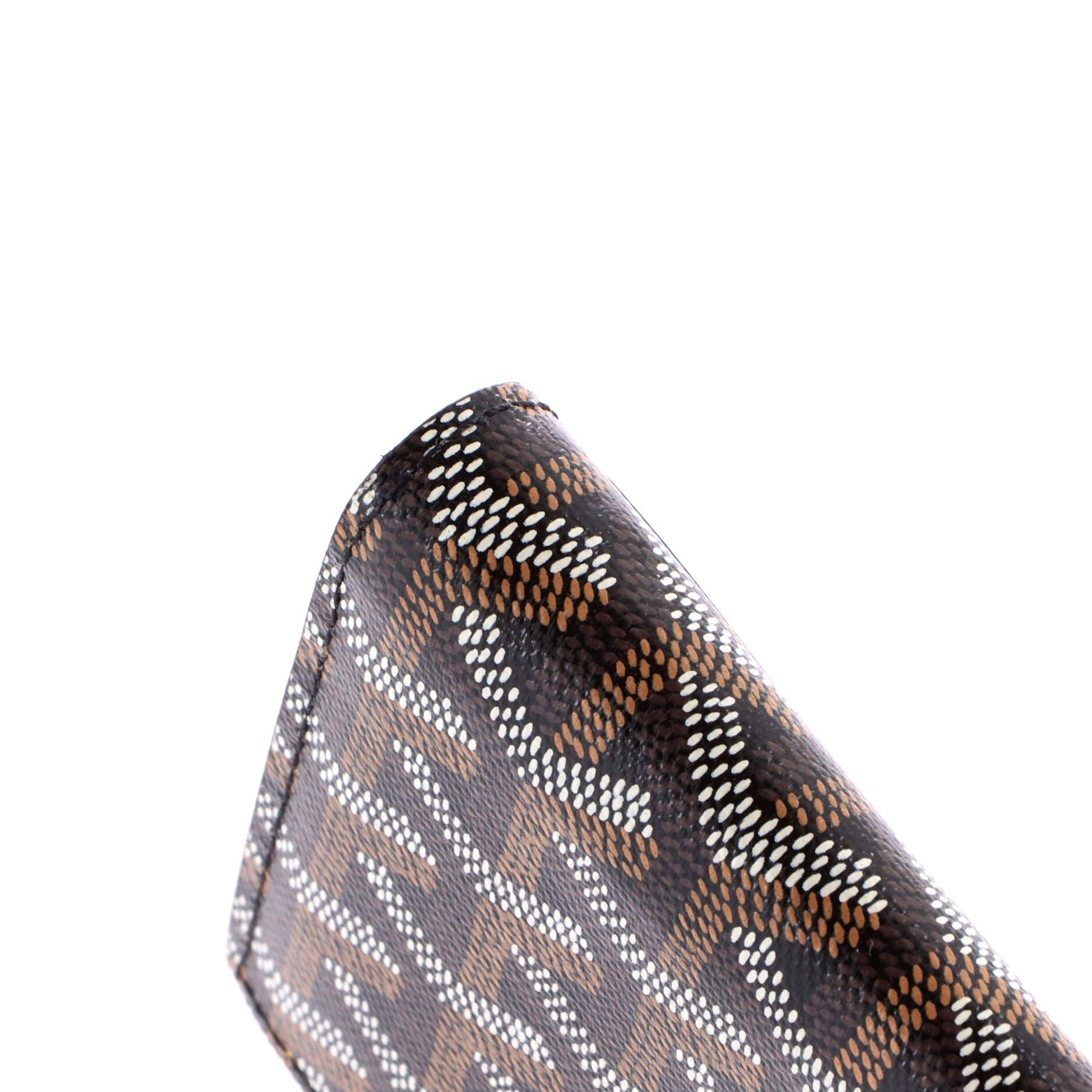 Pre-Owned Goyard Varenne Continental Wallet with Strap Coated Canvas, Alternate, color, Black