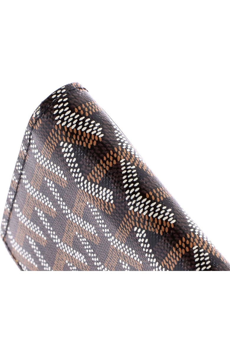 Pre-Owned Goyard Varenne Continental Wallet with Strap Coated Canvas, Alternate, color, Black