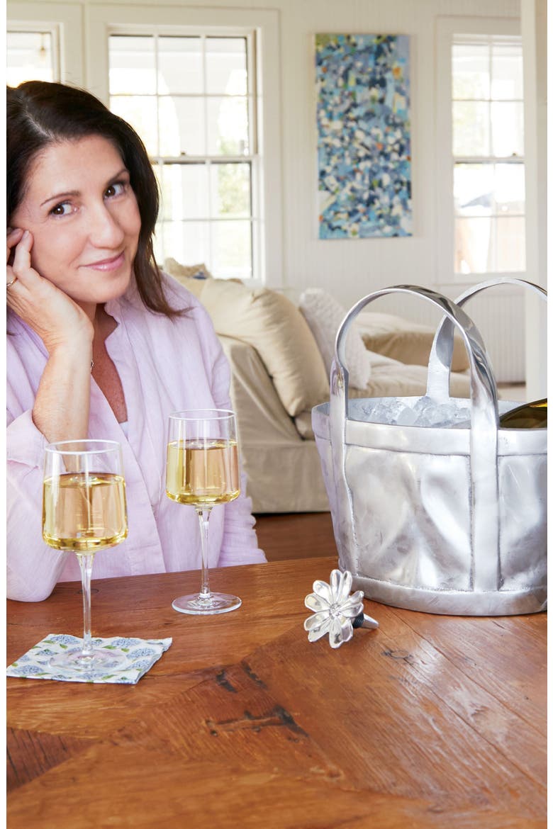 Tote Bag Wine Bucket, Alternate, color, SILVER