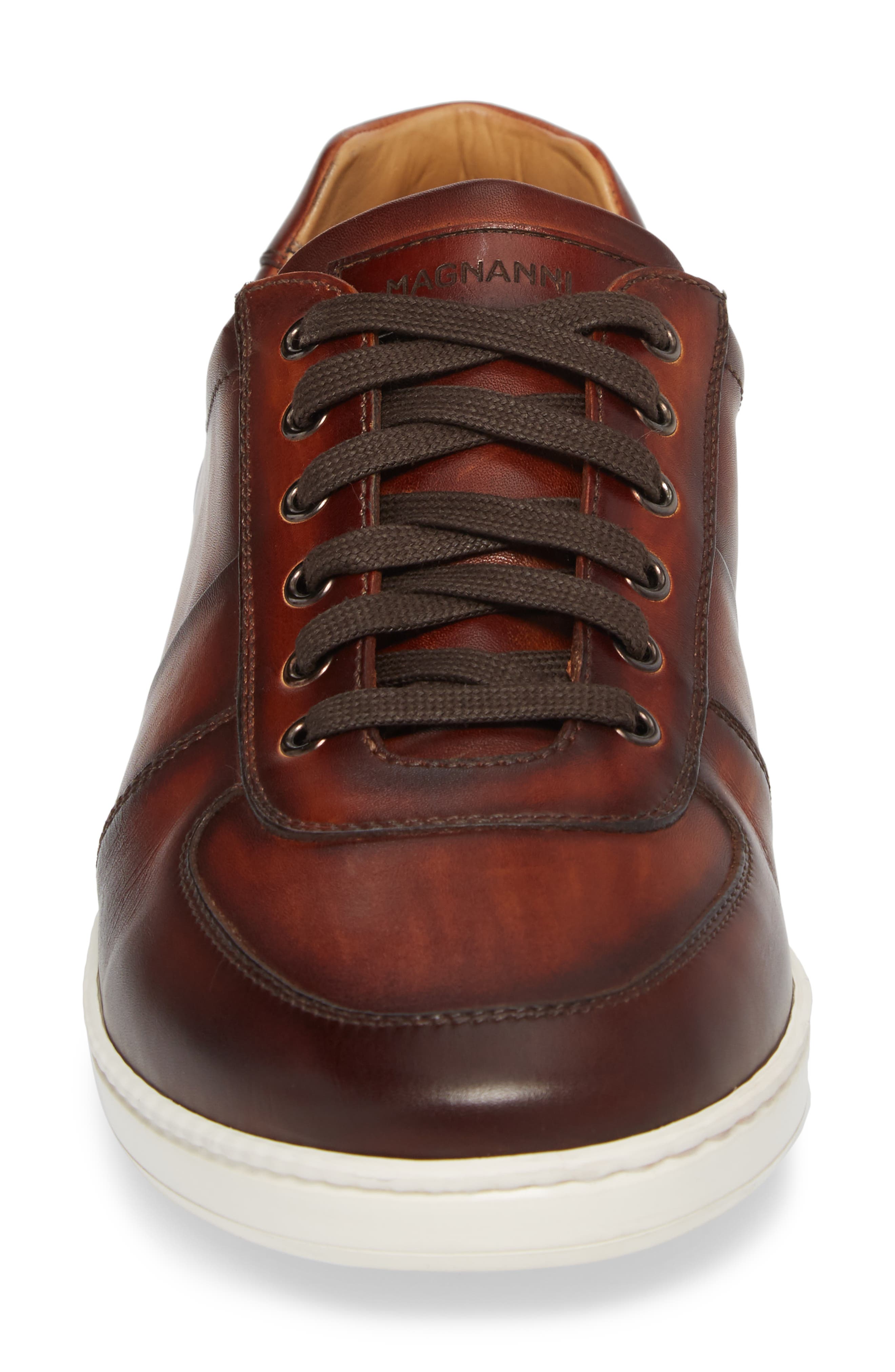 Franco Low Top Sneaker, Alternate, color, COGNAC LEATHER