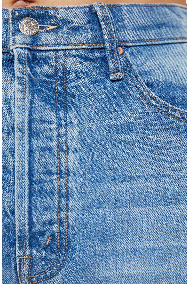 The Whole Lot Frayed Hem Denim Shorts, Alternate, color, WIPEOUT