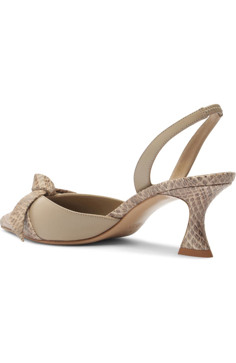 Alexandre Birman Clarita Pointed Toe Slingback Pump, Alternate, color, Semolina
