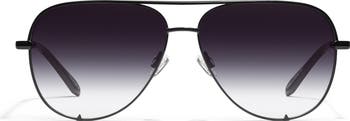 High Key 62mm Oversize Aviator Sunglasses