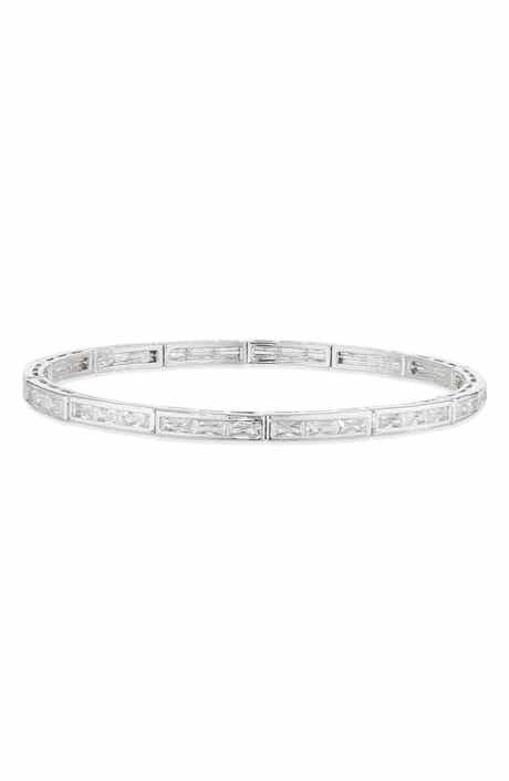 Nordstrom Demi Fine Cubic Zirconia Stretch Bracelet