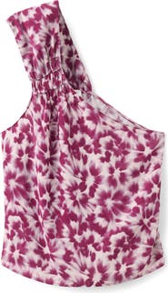MANGO TEEN Print One-Shoulder Top