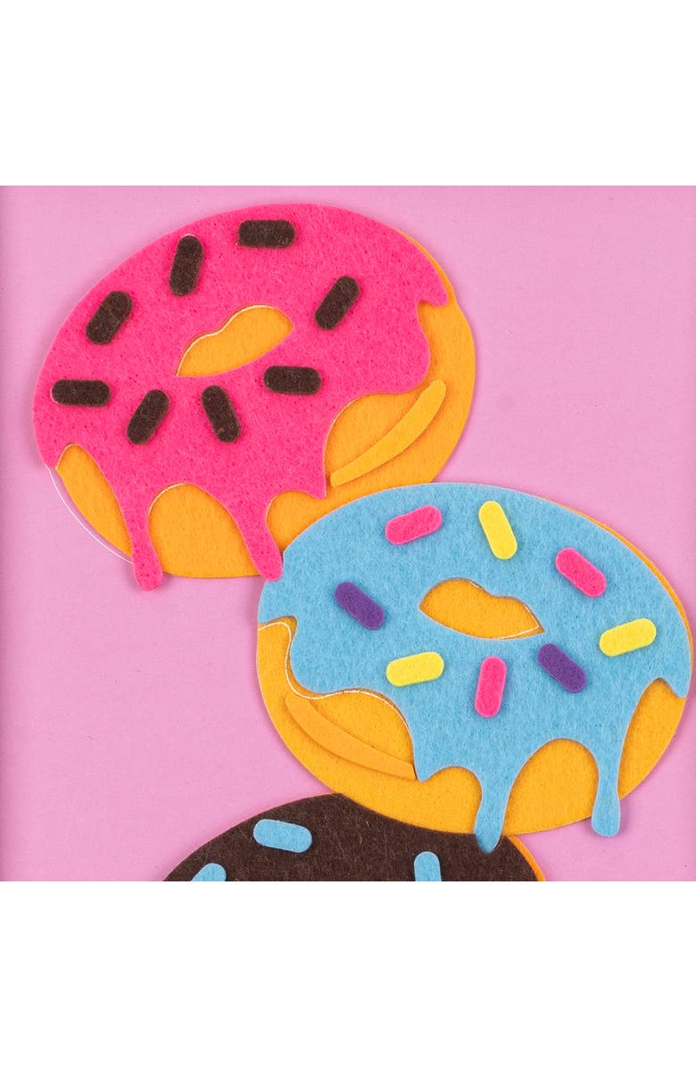Brea Reese Vivid Felt Art Kit, Sweet Donuts, Diy Peel & Stick Craft Set, Alternate, color, Multicolored