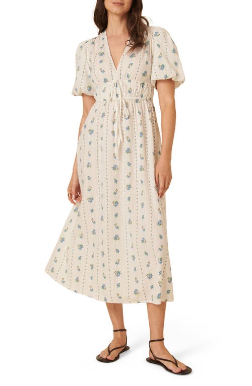 NOBODY'S CHILD NOBODY'S CHILD SCOTTIE PUFF SLEEVE MAXI DRESS