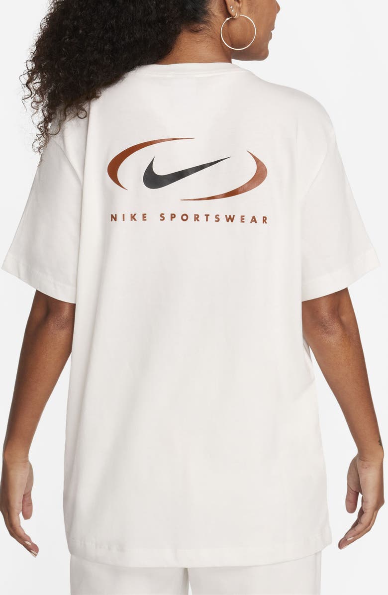 Nike Sportswear Logo Cotton Graphic T-Shirt, Alternate, color, Sail