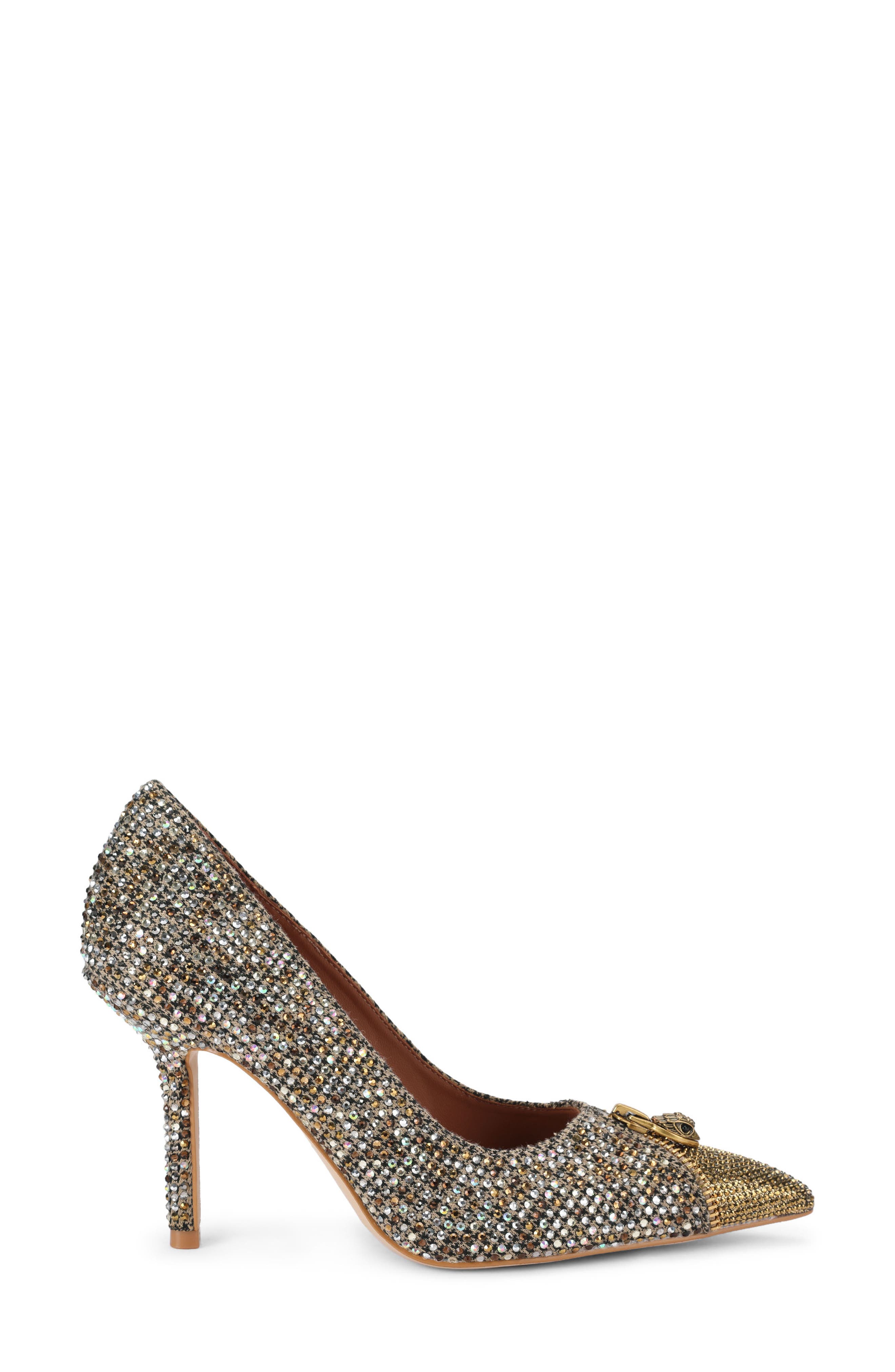 Zip Court Crystal Pump, Alternate, color, OPEN BEIGE