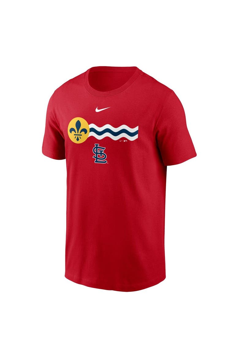 Men's Nike Red St. Louis Cardinals Logo Local Team T-Shirt, Alternate, color, Red