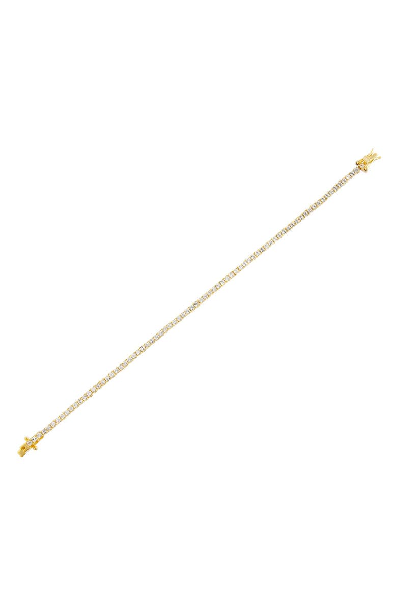 Adina's Jewels Cubic Zirconia Tennis Anklet, Main, color, 