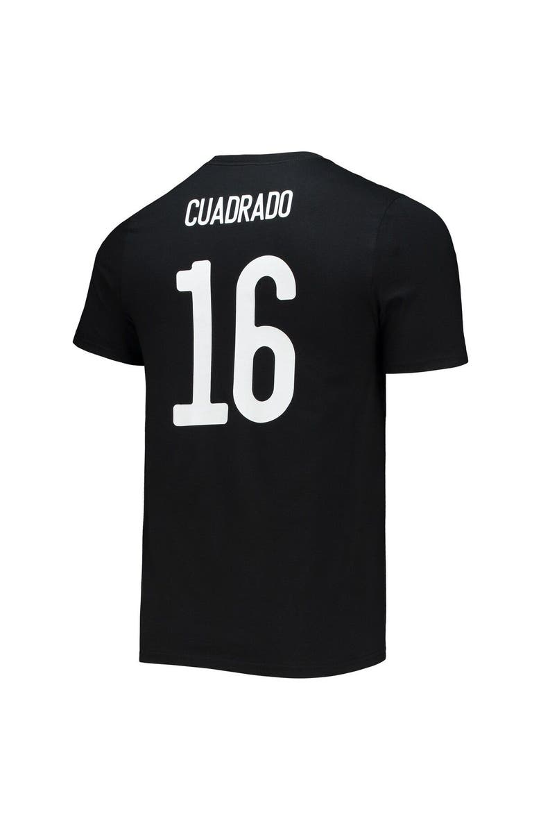 adidas Men's adidas Juan Cuadrado Black Juventus Amplifier Name & Number T-Shirt, Alternate, color,