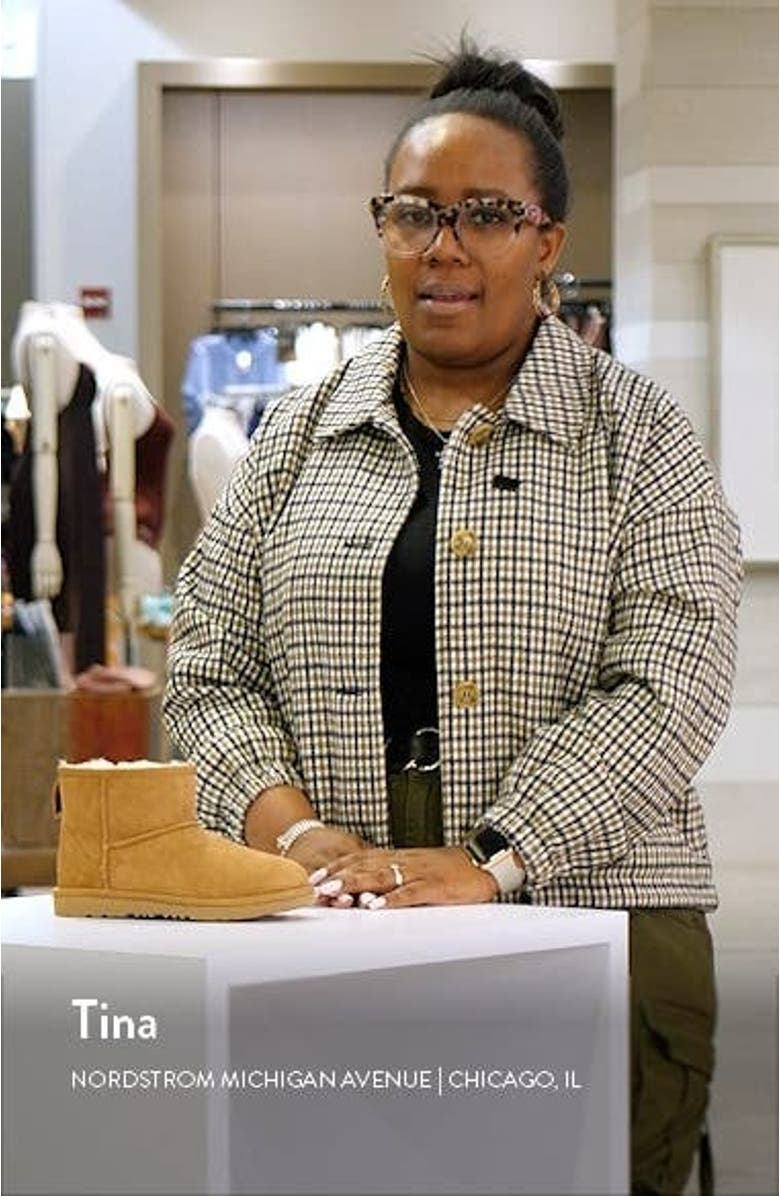 Kids' Classic Mini II Water Resistant Genuine Shearling Boot, sales video thumbnail