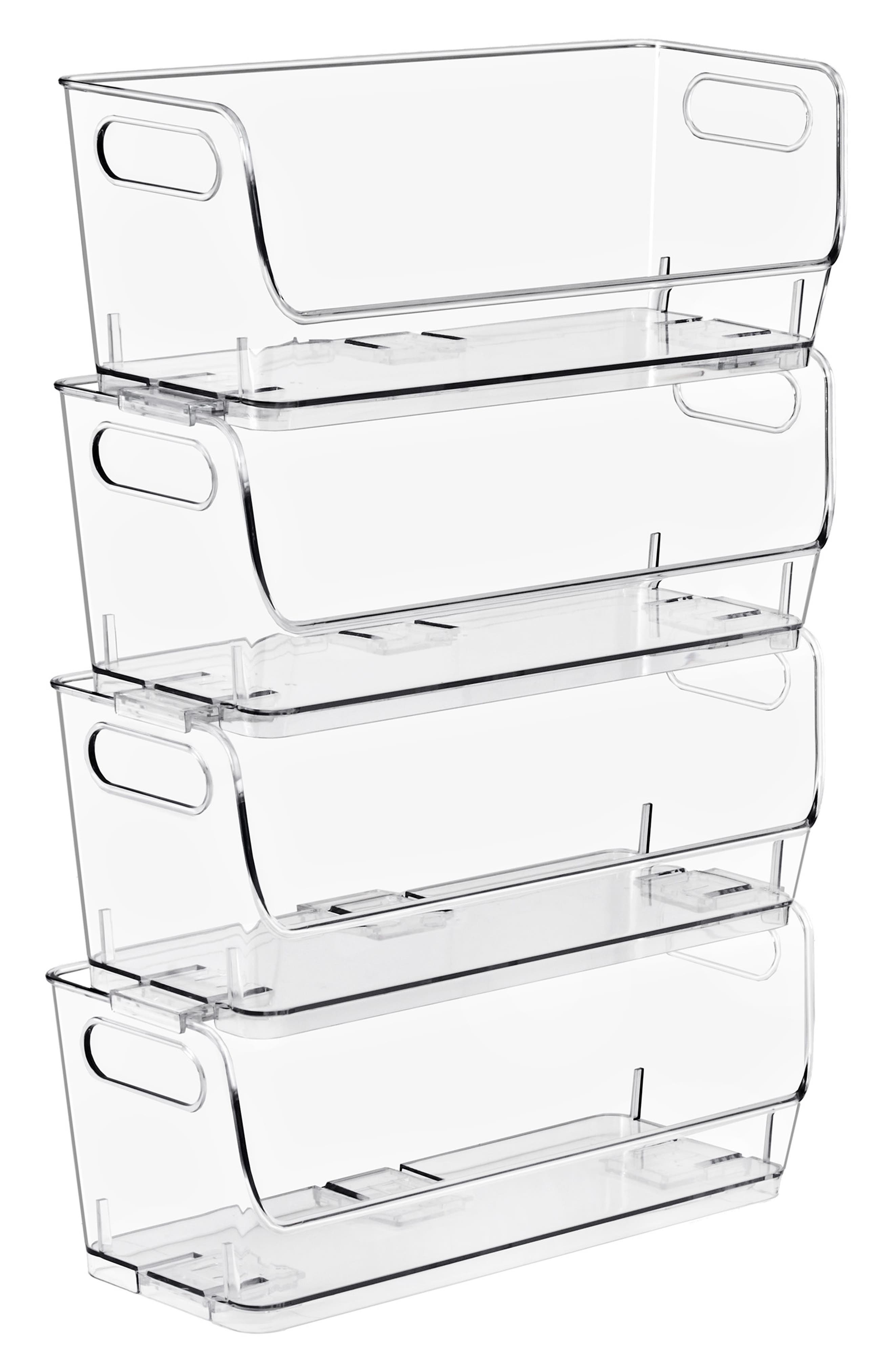 Stackable Open Front Storage Bins