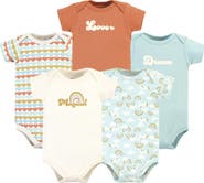 Hudson Baby Cotton Bodysuits 5-Pack