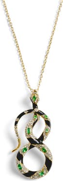 Bill Skinner Studio Bejewelled Snake Pendant