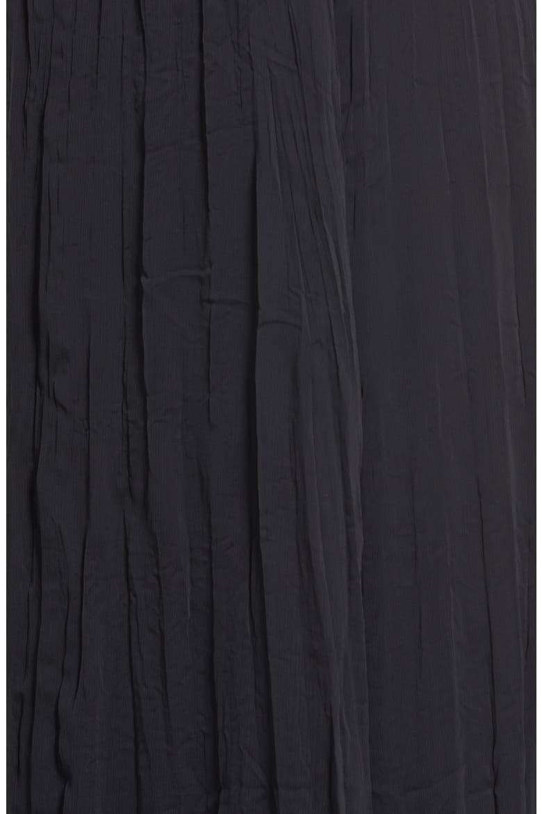 Crinkled Maxi Skirt, Alternate, color, BLACK