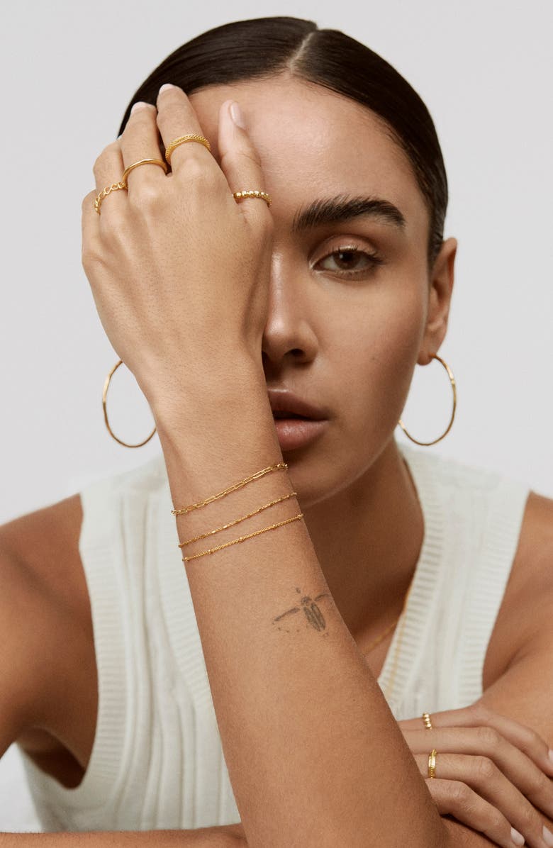 Monica Vinader Station Chain Bracelet, Alternate, color, Gold