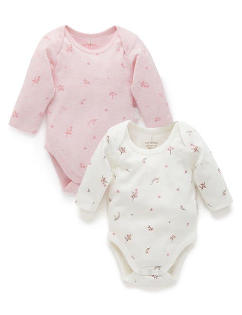 2 Pack Long Sleeve Bodysuit