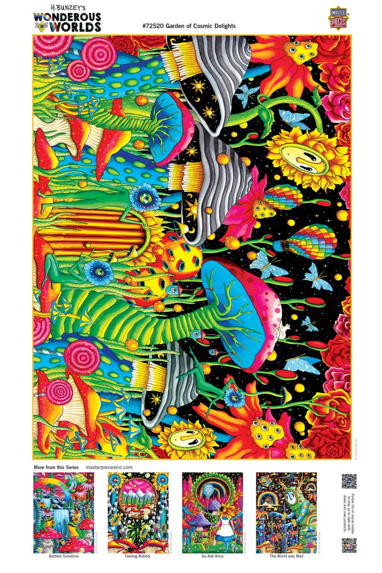 Garden of Cosmic Delight 1000pc Puzzle, Alternate, color, Multicolor