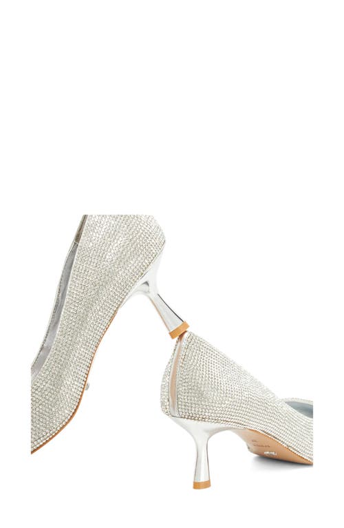 Dune London Bellas Pointed Toe Pump In Silver