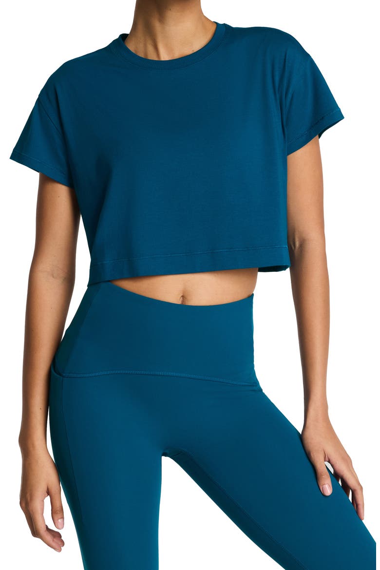 Supernaturals Crop T-Shirt, Main, color, DEEP COVE