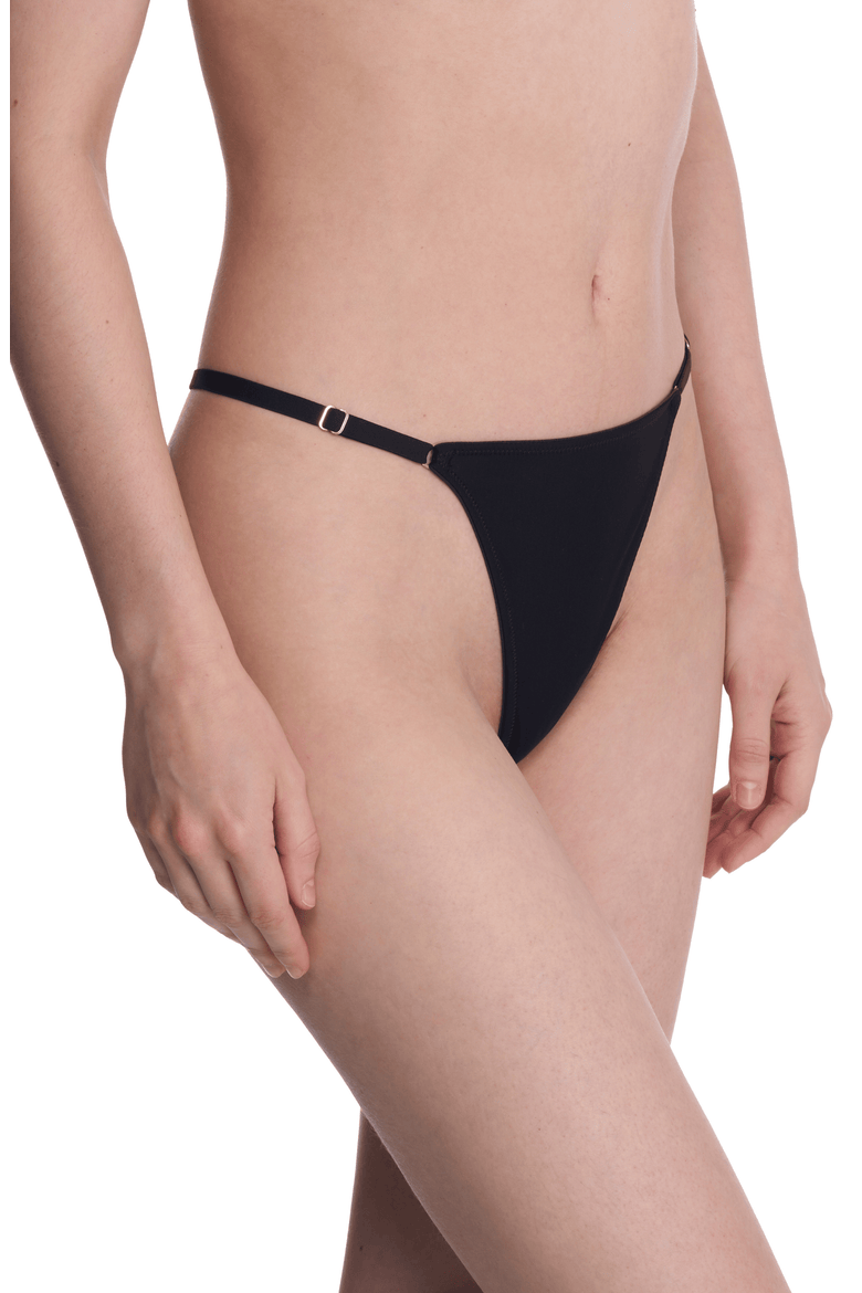 Verge Adjustable String Thong, Alternate, color, Black